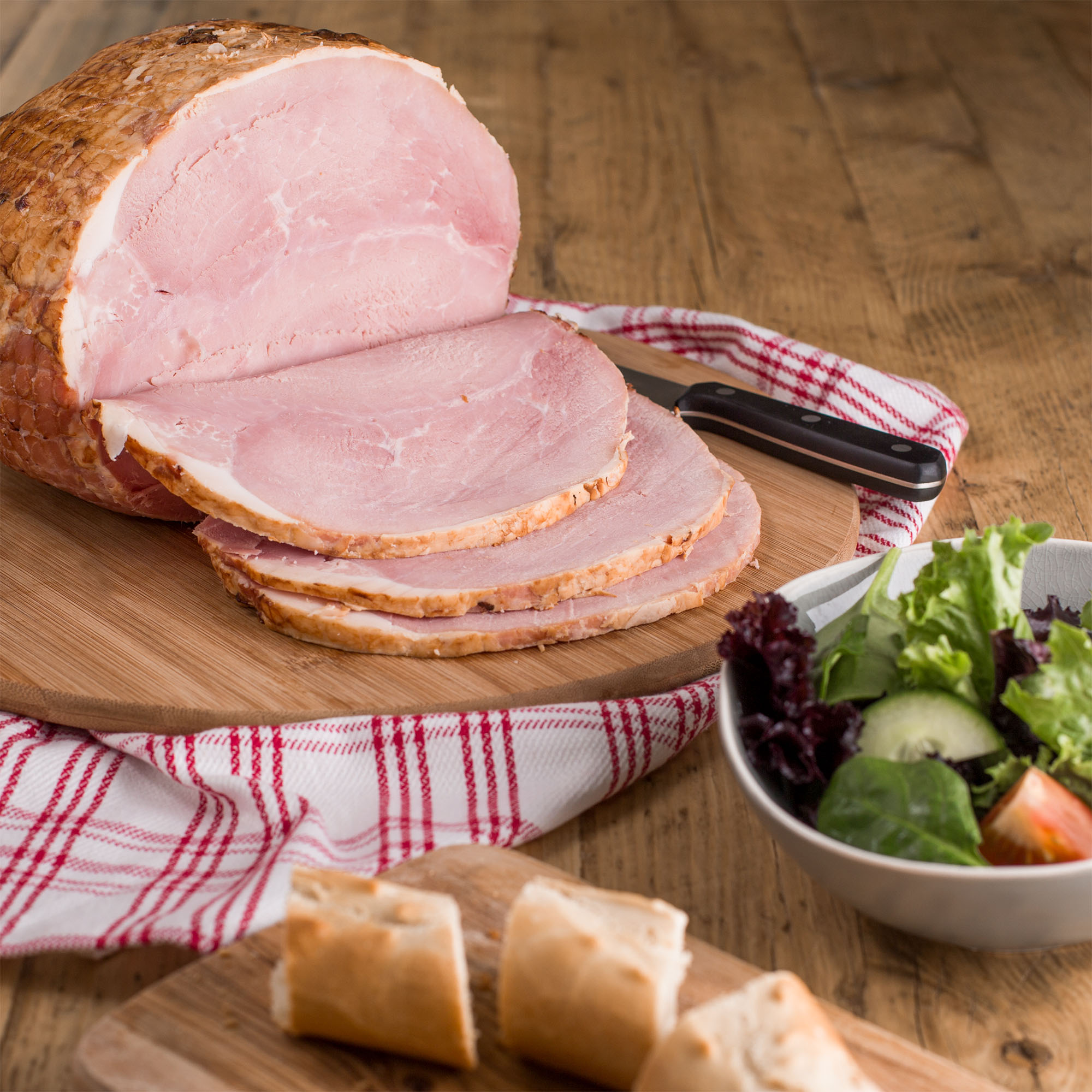 Cooked Honey Roast Ham Half Joint 3.2kg King Bros Foodservice
